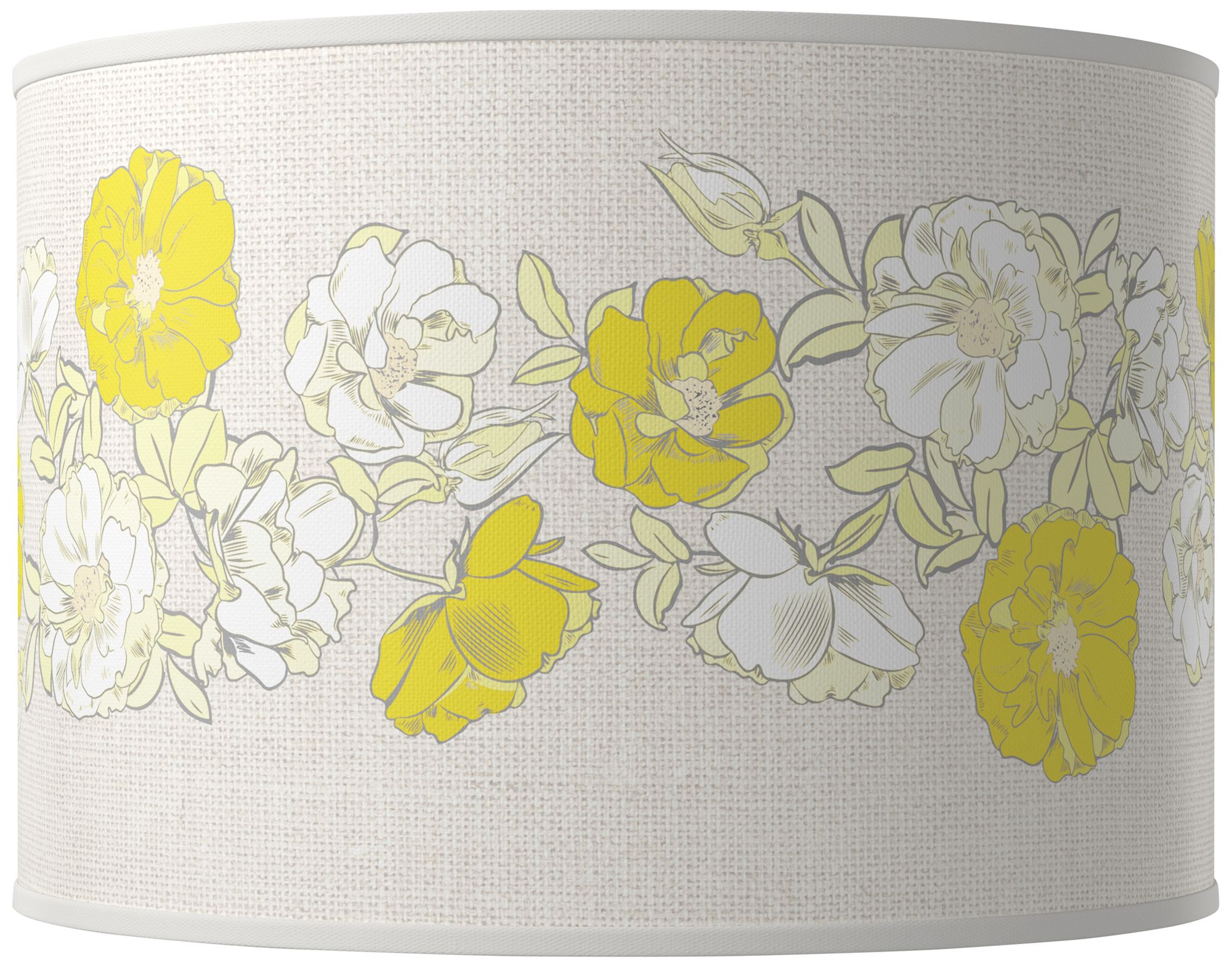 Color Plus Ovo 28 1/2" Rose Bouquet Lemon Twist Yellow Table Lamp