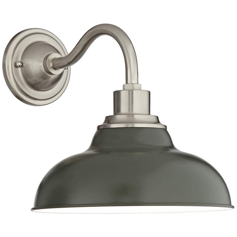 Image 1 62E68 - 13"H Gray Bell Shaped Sconce