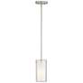 62F44 - Clear Glass and Metal Pendant