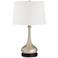 62F59 - Double Socket Gold Table Lamp 2 Outlets