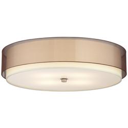 62X55 - LBY-404- 24&quot;D Flush mounted Lamp with Bronze Organza