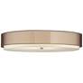 62X56-LBY-404 30"D Flush mounted Lamp with Bronze Organza