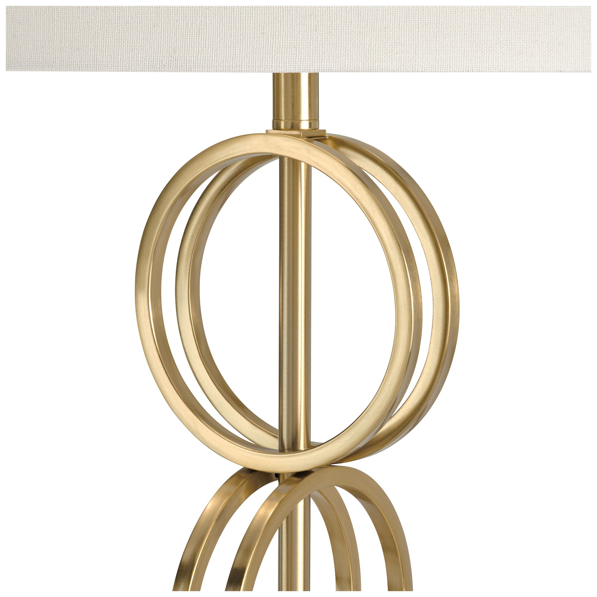 Image 4 63.25" Metal Floor Lamp with Linen Oat Shade more views