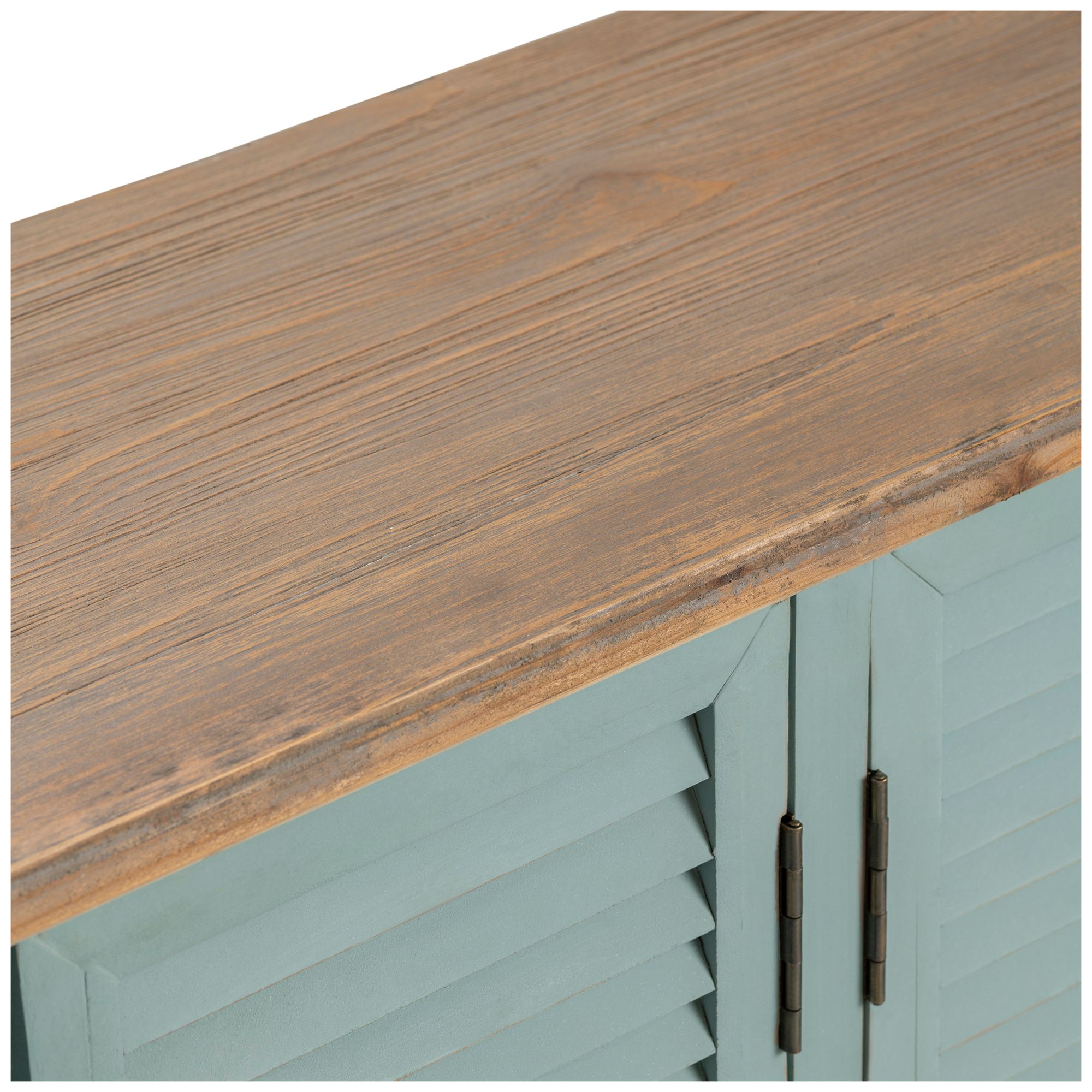 Image 6 63 in. Blue Solid Wood 6 Door Sideboard_Buffet Table more views