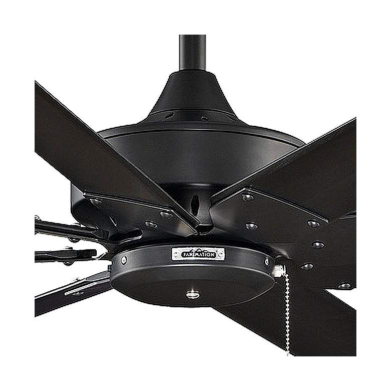 Image 3 63 inch Fanimation Levon Black Eight Blade Indoor Pull Chain Ceiling Fan more views
