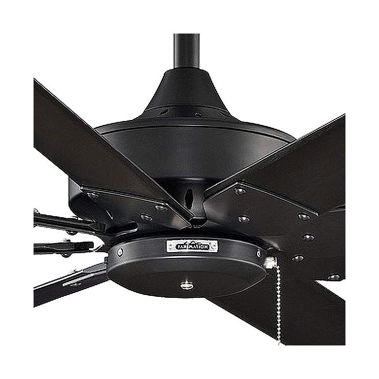 Image 3 63" Fanimation Levon Black Eight Blade Indoor Pull Chain Ceiling Fan more views