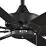 63" Fanimation Levon Black Eight Blade Indoor Pull Chain Ceiling Fan