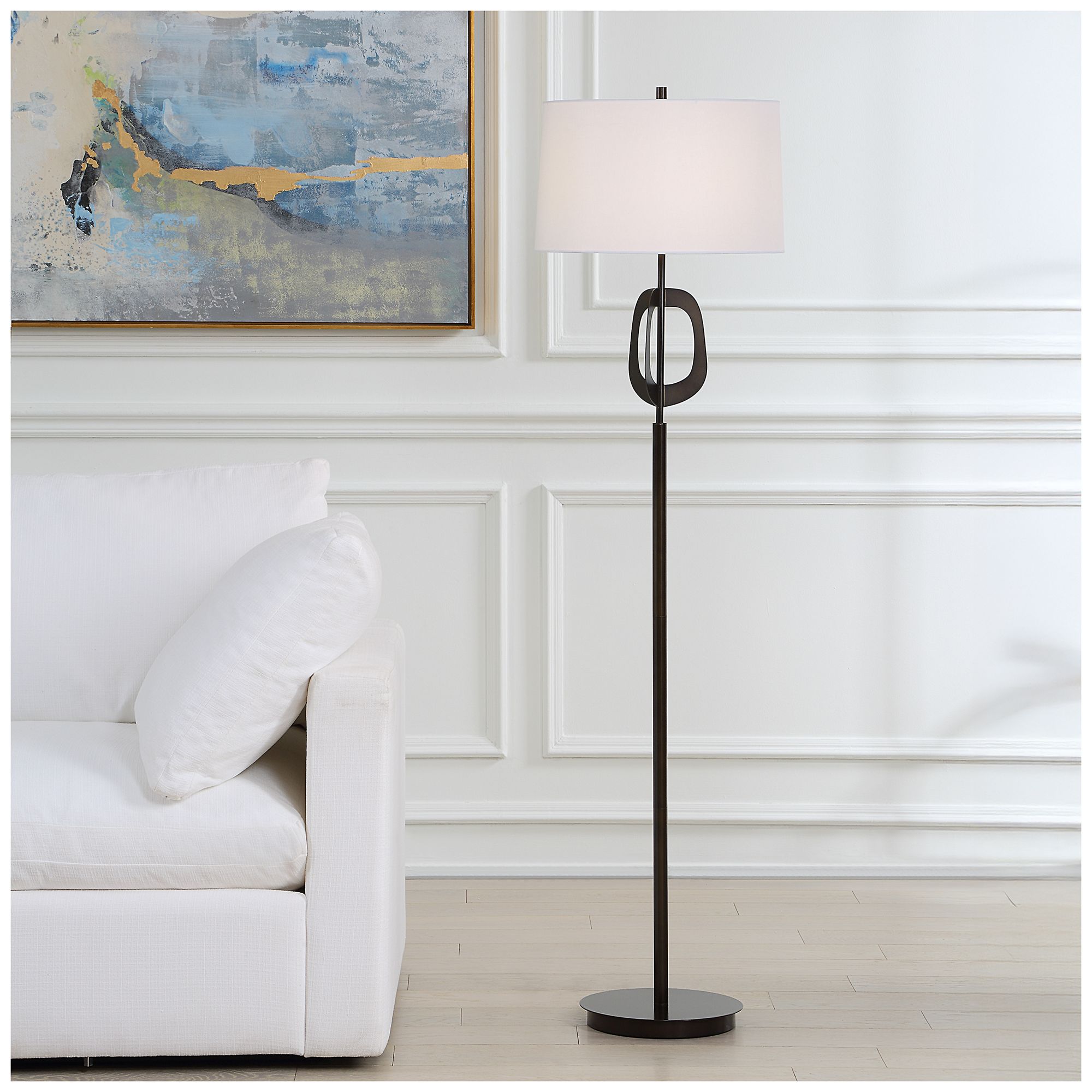Image 4 63" High Oil Rubbed Bronze Metal Floor Lamp more views