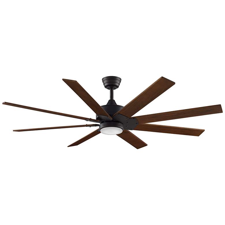 Image 1 63 inch Levon DC Dark Bronze - Walnut LED Ceiling Fan