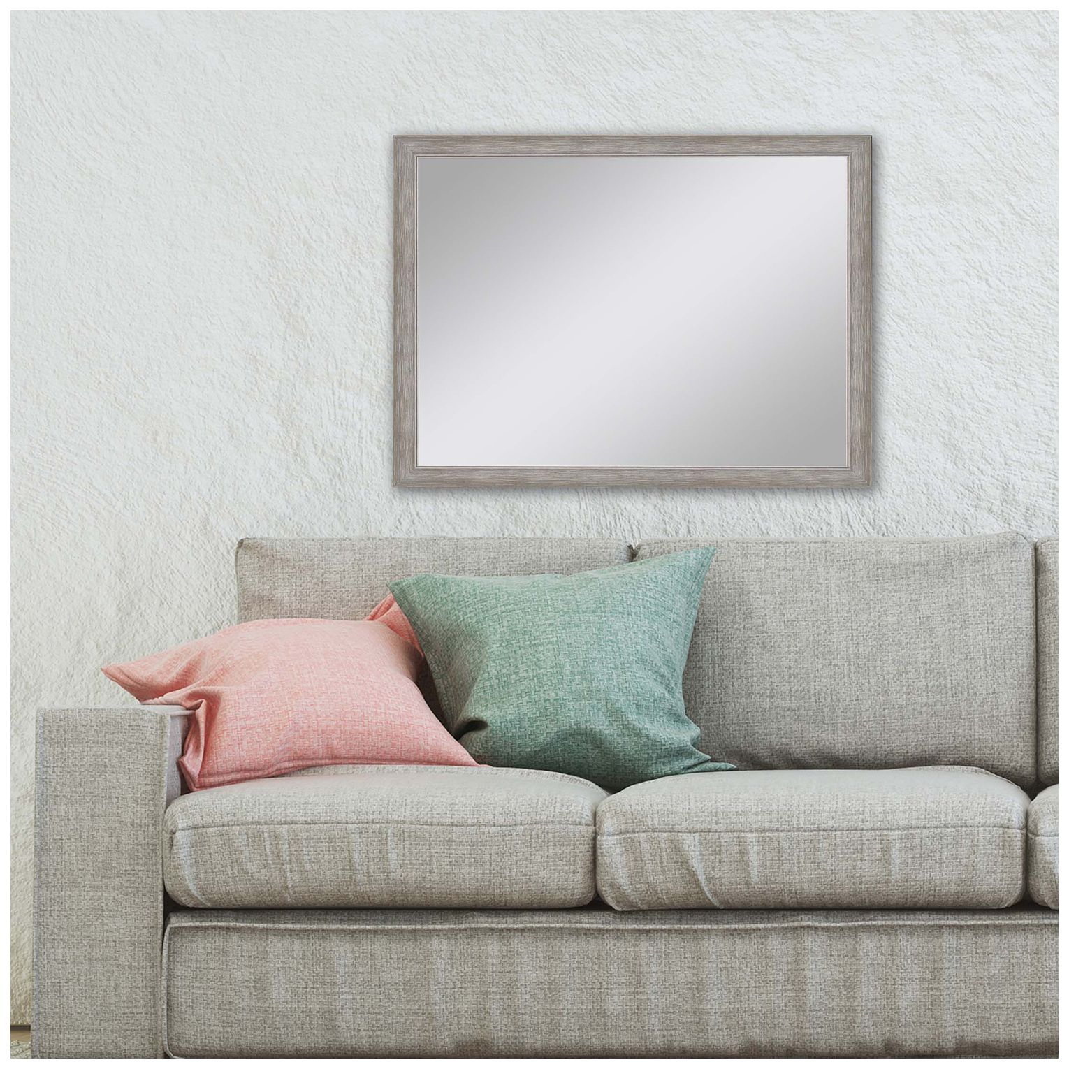 Image 3 #632 Gray Metallic Wall Mirror - 28" x 40" more views