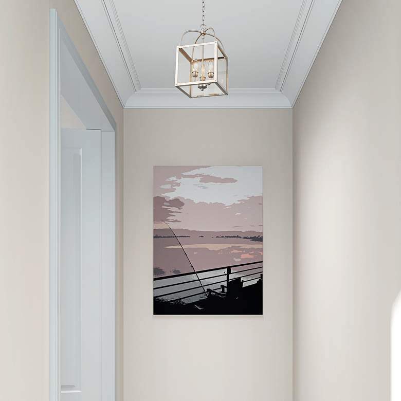 Image 1 Milford 10" Wide Brushed Nickel 3-Light Mini Pendant in scene