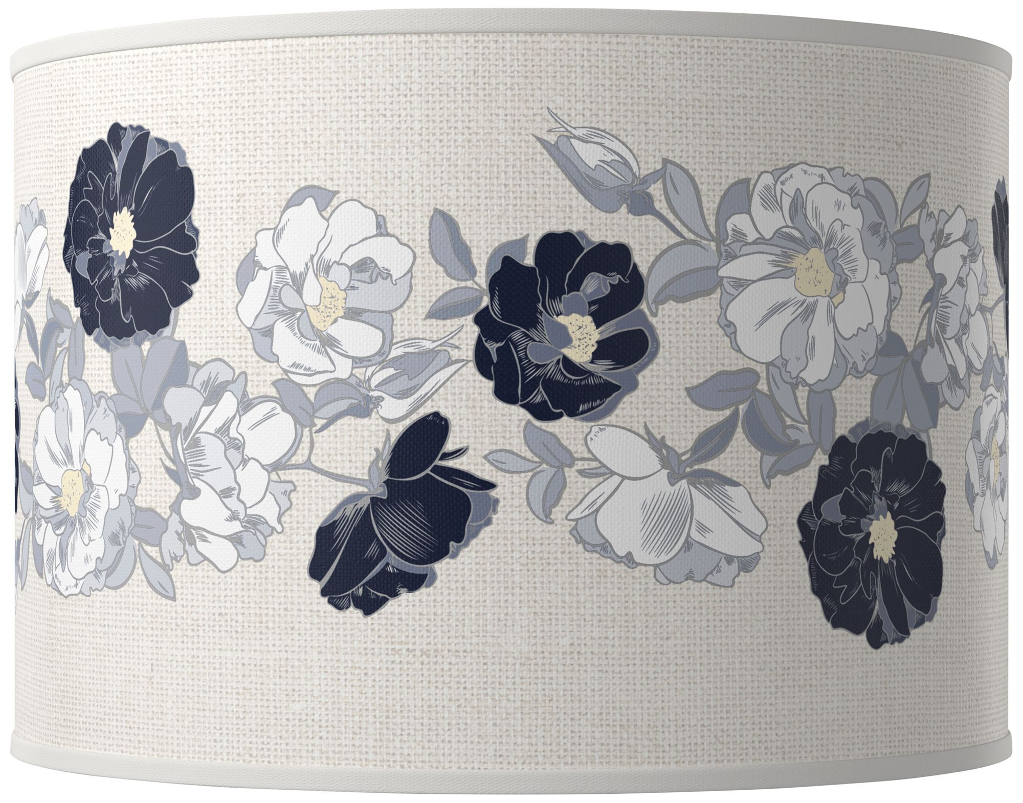 Color Plus Ovo 28 1/2" High Rose Bouquet Naval Blue Table Lamp