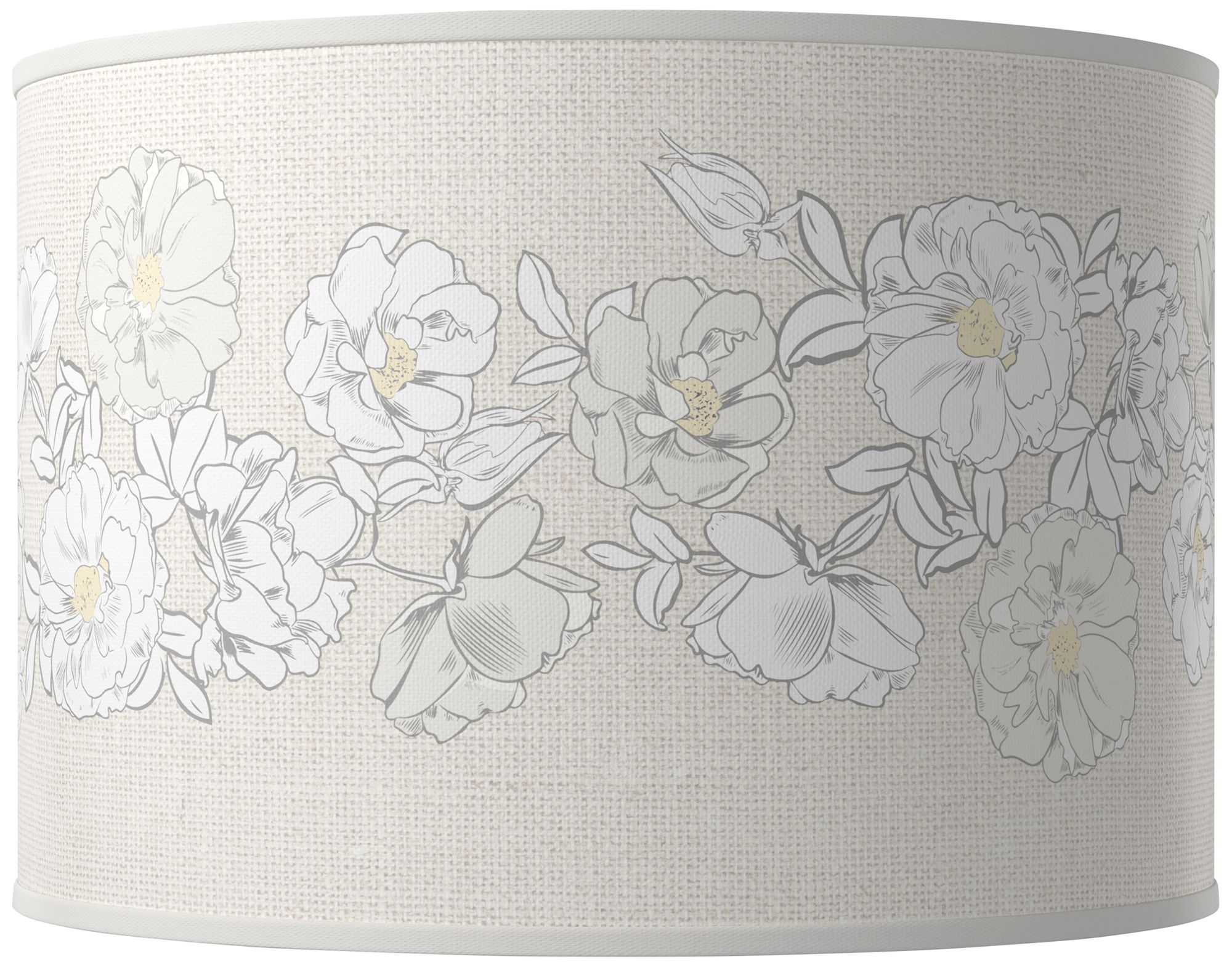 Color Plus Ovo 28 1/2" Rose Bouquet Shade West Highland White Lamp