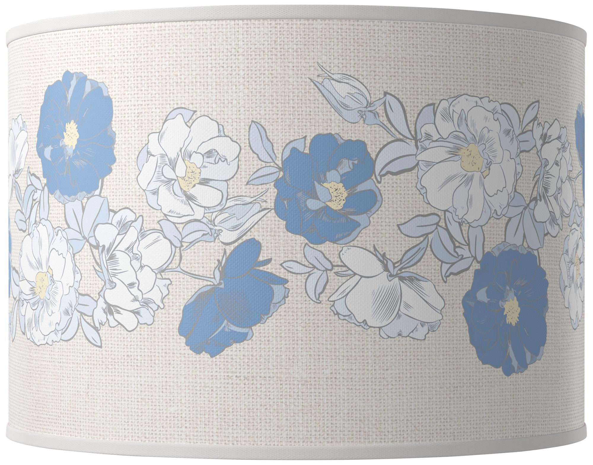 Color Plus Ovo 28 1/2" High Rose Bouquet Shade Placid Blue Table Lamp