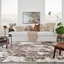Thumbnail1 of American Manor 7'10" x 9'10" Iv/Mocha Abstract Indoor Rug in scene