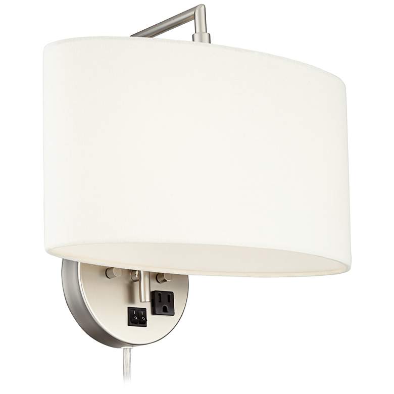 Image 2 63A22 -  Plug In Headboard/Wall Lamp with 1 Outlet more views