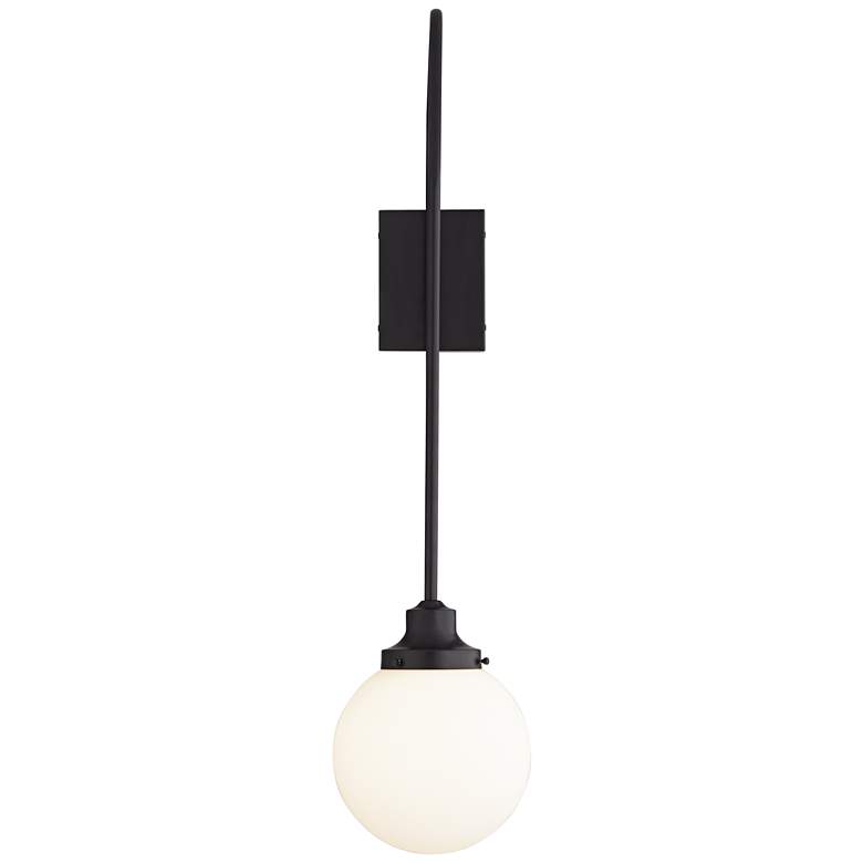 Image 2 63T62 - Wall Sconce with Globe Pendant in Matte Black more views