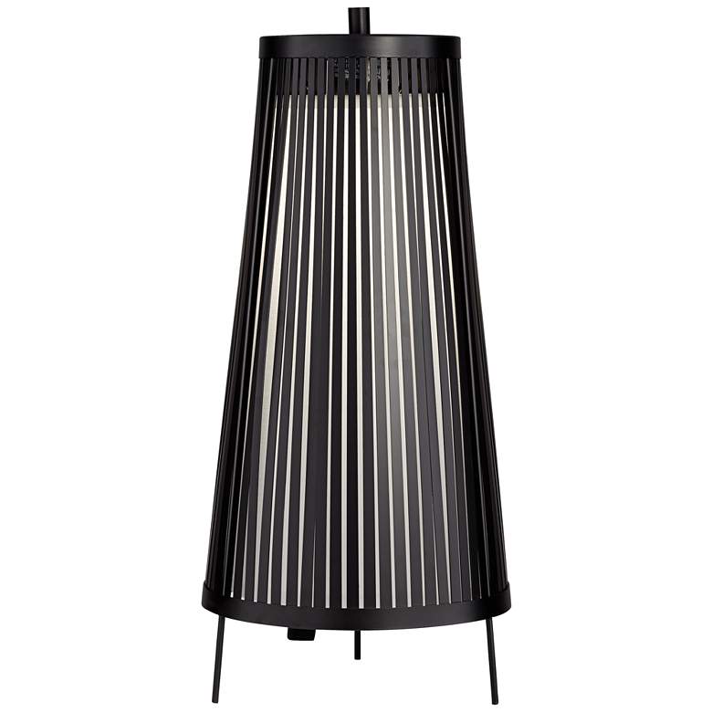 Image 1 63T64 - 24 inchH Metal Black Cage Table Lamp