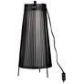 63T64 - 24"H Metal Black Cage Table Lamp