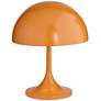 63T68 - Orange Metal Dome Table Lamp
