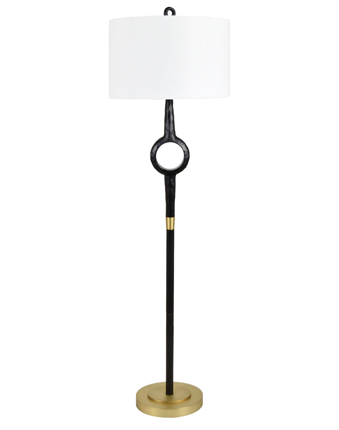 Image 2 64.5" Black and Gold Sculptural Floor Lamp more views