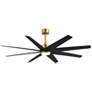 1_64" Ariella-LK Brushed Brass and Matte Black LED Ceiling Fan