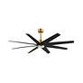 2_64" Ariella-LK Brushed Brass and Matte Black LED Ceiling Fan more views