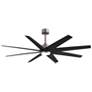 1_64" Ariella-LK Brushed Nickel w/ Matte Black LED Ceiling Fan