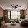 3_64" Ariella-LK Brushed Nickel w/ Matte Black LED Ceiling Fan more views