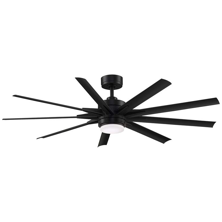 Image 2 64 inch Fanimation Odyn Custom Black LED Wet Rated Smart Ceiling Fan