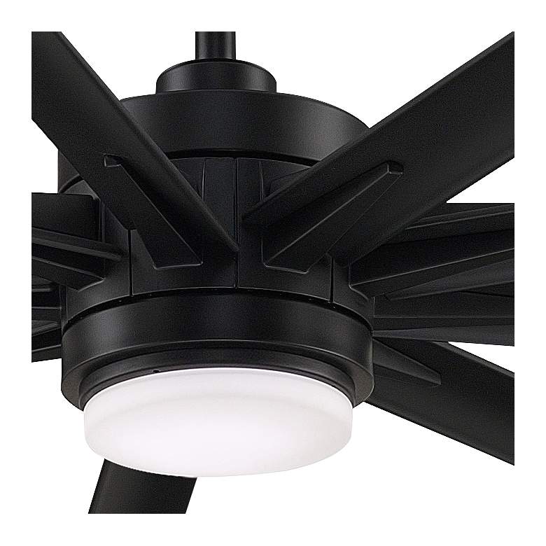 Image 3 64 inch Fanimation Odyn Custom Black LED Wet Rated Smart Ceiling Fan more views