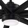 64" Fanimation Odyn Custom Black LED Wet Rated Smart Ceiling Fan