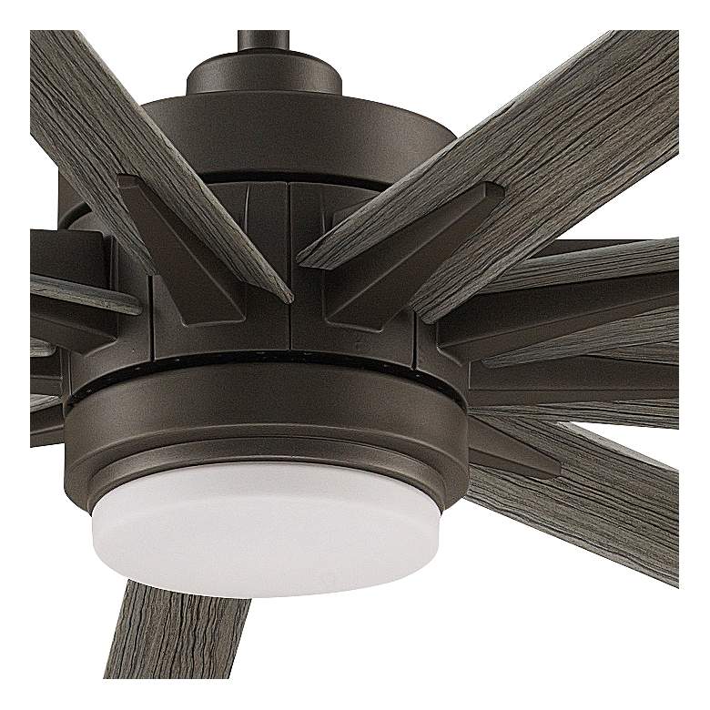 Image 3 64 inch Fanimation Odyn Custom Matte Greige LED Wet Smart Ceiling Fan more views