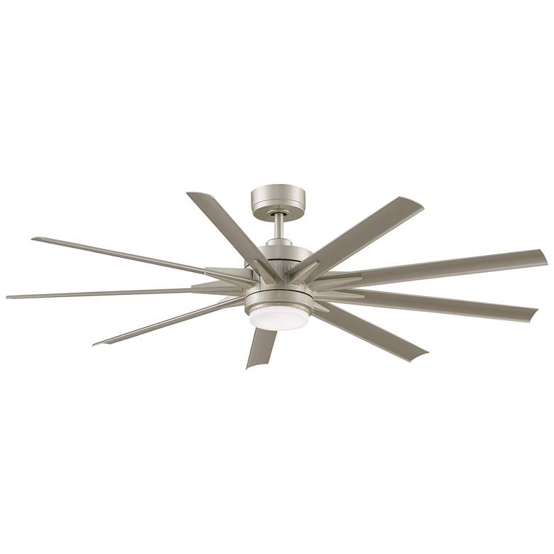 Image 2 64 inch Fanimation Odyn Custom Nickel LED Outdoor Smart Ceiling Fan