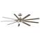 64" Fanimation Odyn Custom Nickel LED Outdoor Smart Ceiling Fan