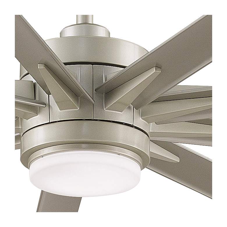 Image 3 64 inch Fanimation Odyn Custom Nickel LED Outdoor Smart Ceiling Fan more views