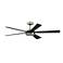 64" Fanimation TorchAire Brushed Nickel LED Ceiling Fan
