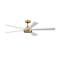 64" Fanimation TorchAire Brushed Satin Brass LED Ceiling Fan