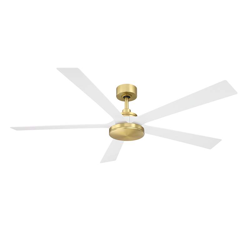 Image 2 64" Fanimation TorchAire Brushed Satin Brass LED Ceiling Fan more views