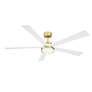 3_64" Fanimation TorchAire Brushed Satin Brass LED Ceiling Fan more views