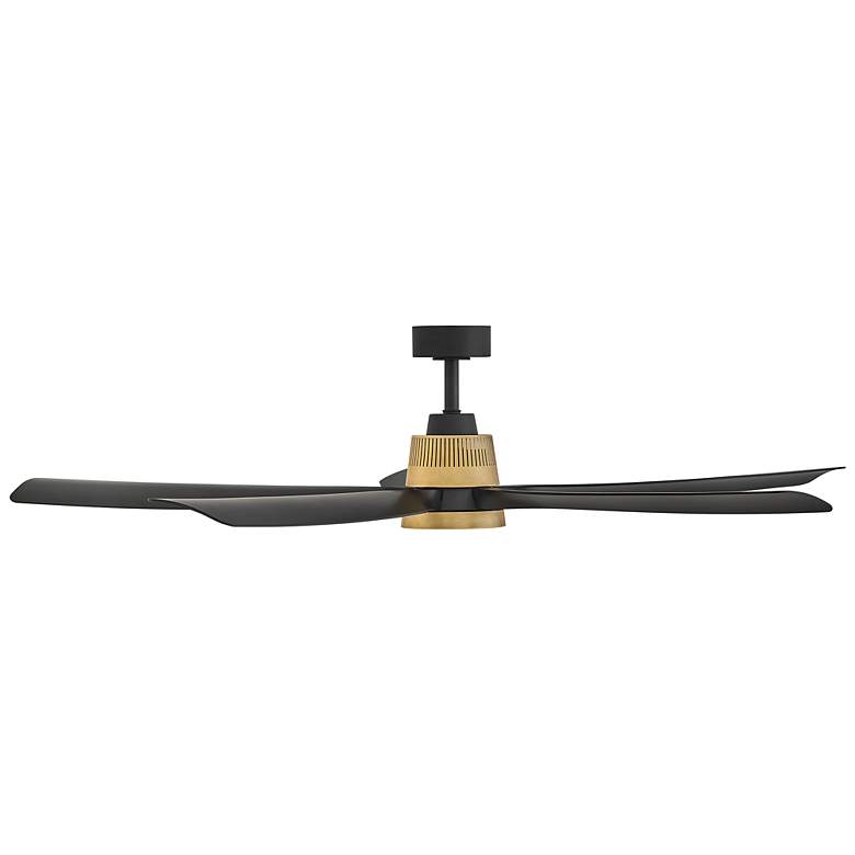Image 3 64" Hinkley Bodin Heritage Brass Black LED Smart Ceiling Fan more views