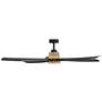 3_64" Hinkley Bodin Heritage Brass Black LED Smart Ceiling Fan more views