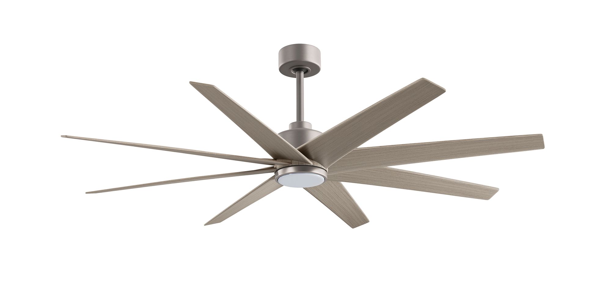 Image 2 64" Matthews Ariella Brushed Nickel and Gray Ash Tone LED Ceiling Fan more views