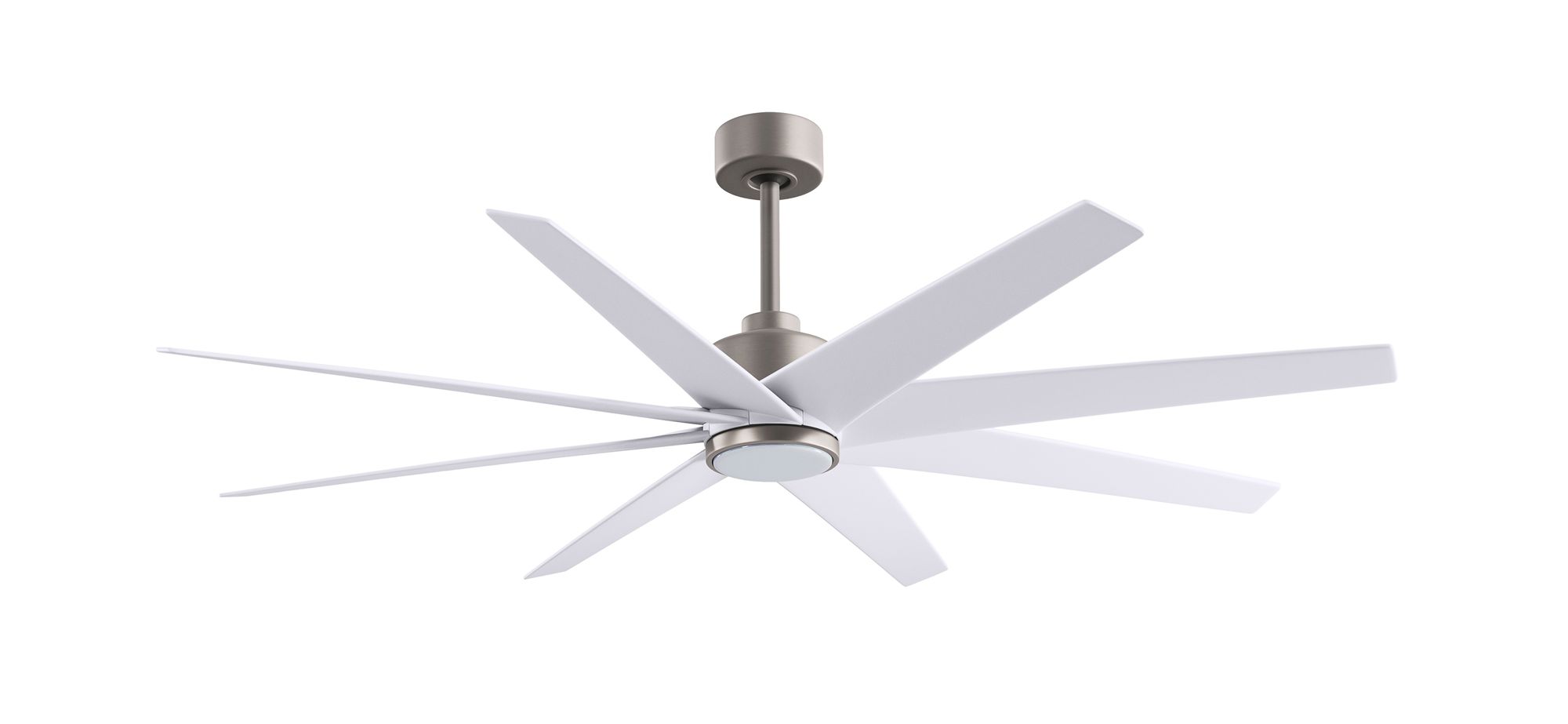 Image 2 64" Matthews Ariella Brushed Nickel and Matte White LED Ceiling Fan more views