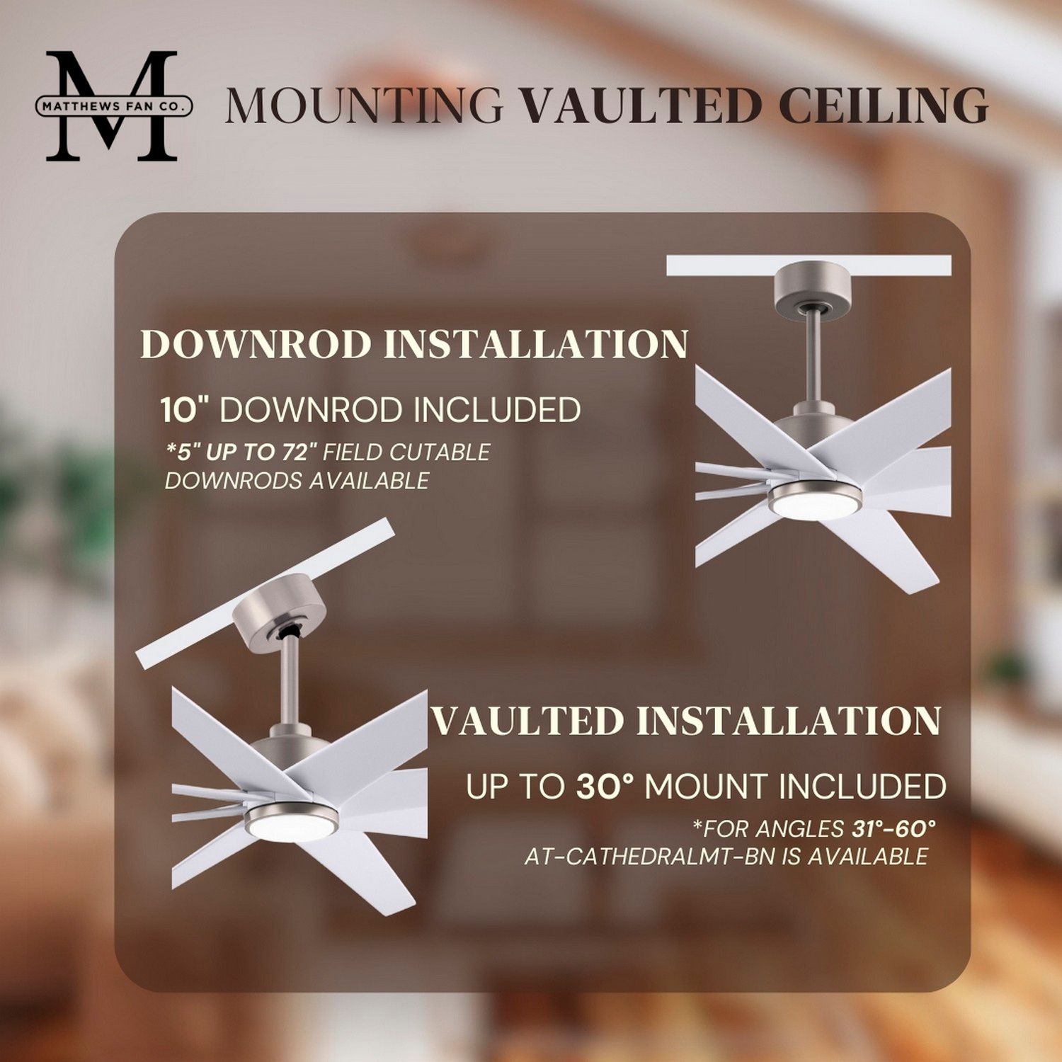 Image 7 64" Matthews Ariella Brushed Nickel and Matte White LED Ceiling Fan more views