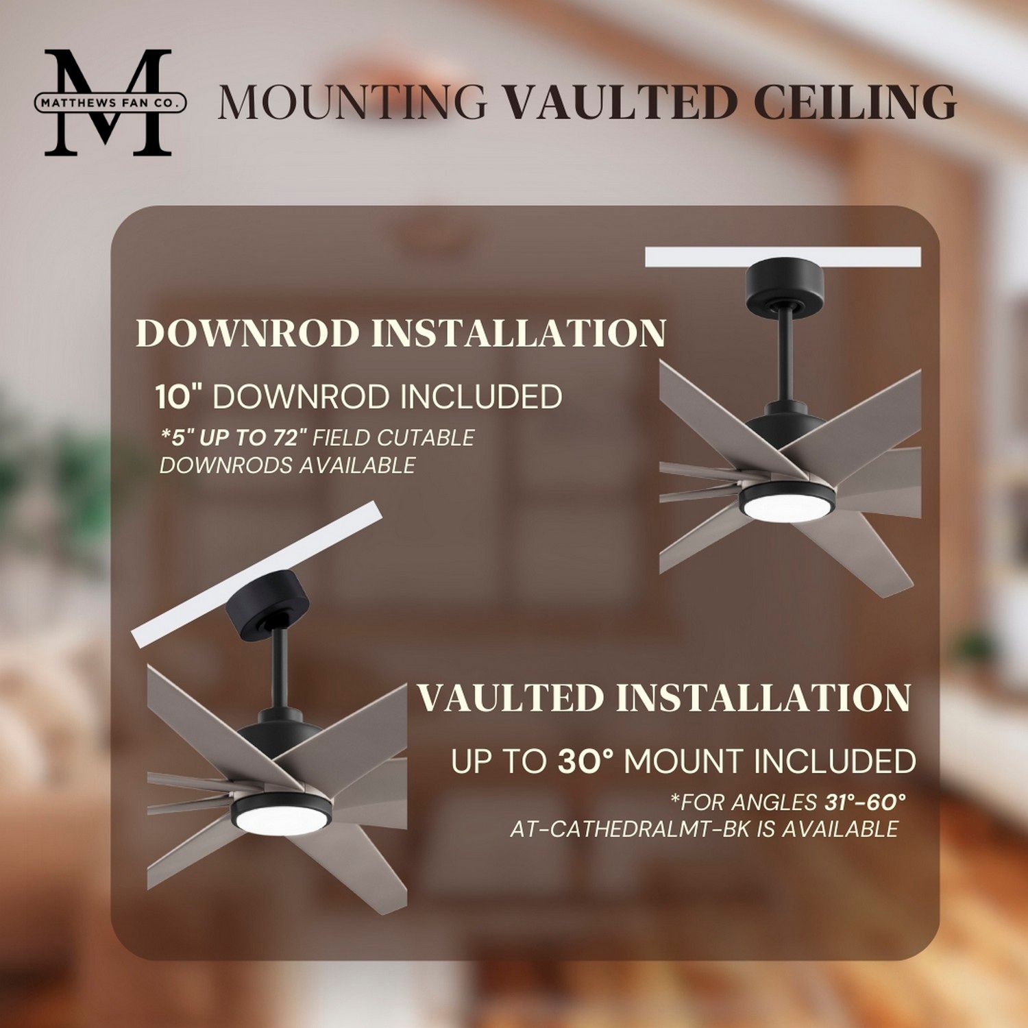 64" Matthews Ariella Matte Black and Brushed Nickel LED Ceiling Fan