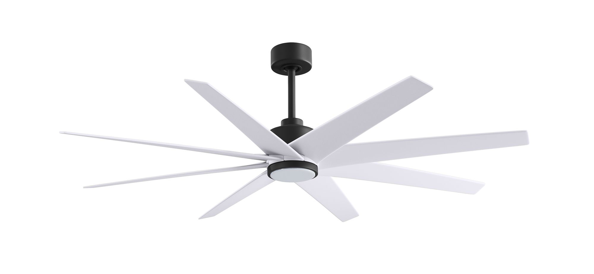 Image 2 64" Matthews Ariella Matte Black and Matte White LED Ceiling Fan more views