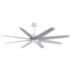 64" Matthews Ariella Matte White and Barn Wood Ceiling Fan