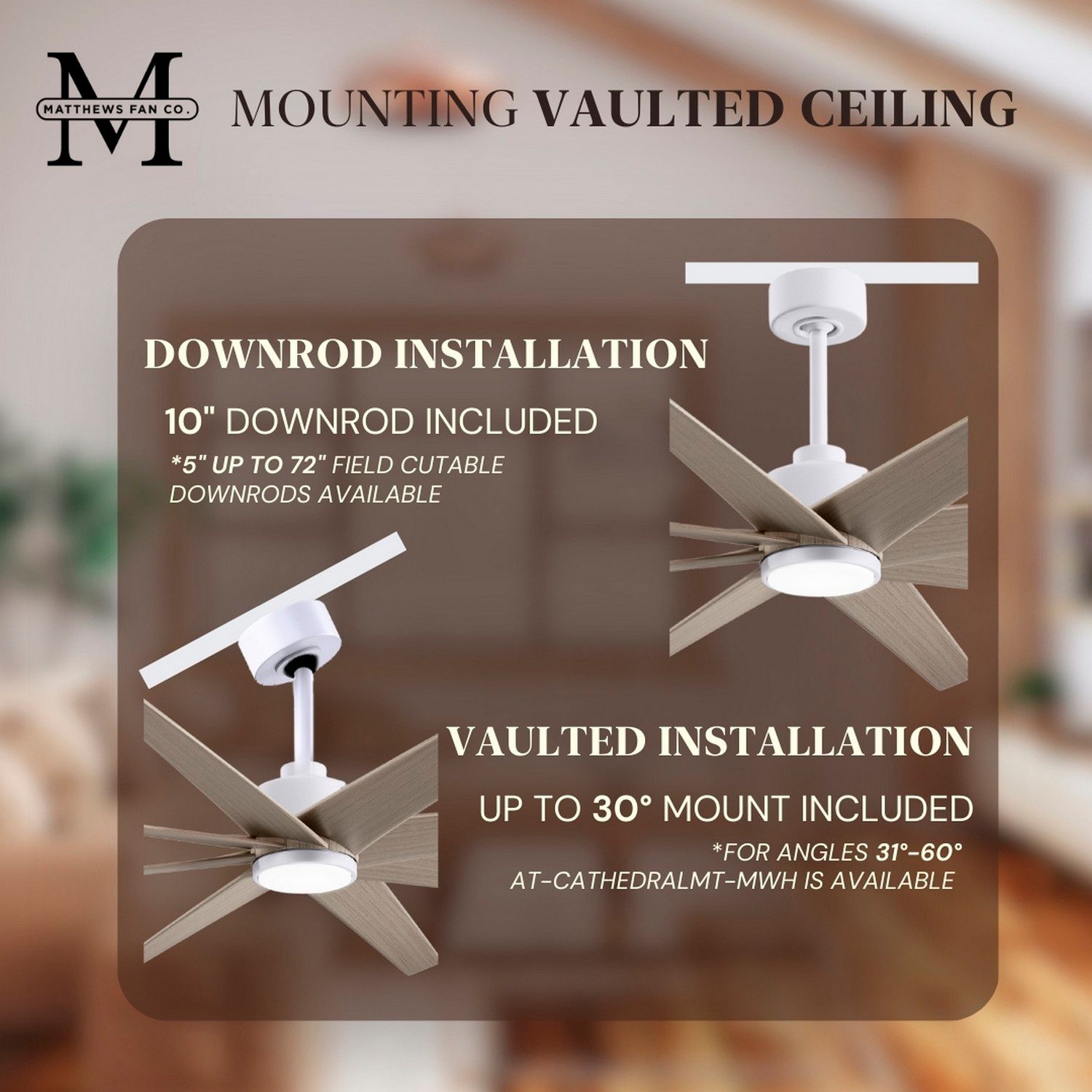 Image 7 64" Matthews Ariella Matte White and Gray Ash LED Ceiling Fan more views