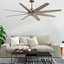 3_64" Matthews Ariella Nickel Ceiling Fan with Gray Ash Blades more views